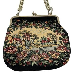 Vintage Delill Floral Snap Purse Very Good Condition
